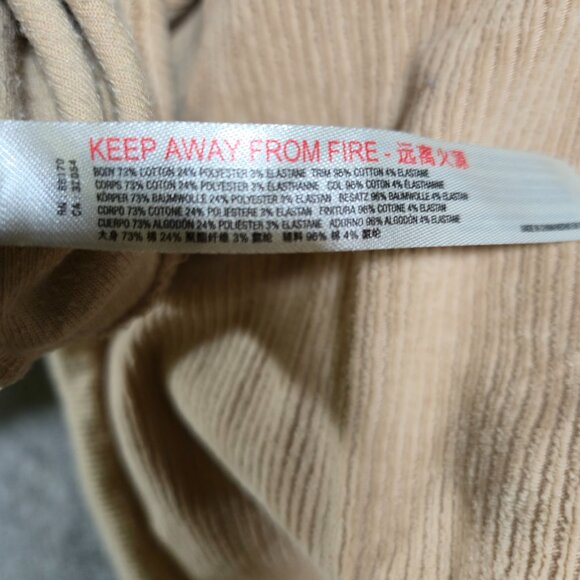 Daily Practice Anthropologie Womens Fine Corded Hoodie Size XS Boho Athleisure‎ - Picture 4 of 11